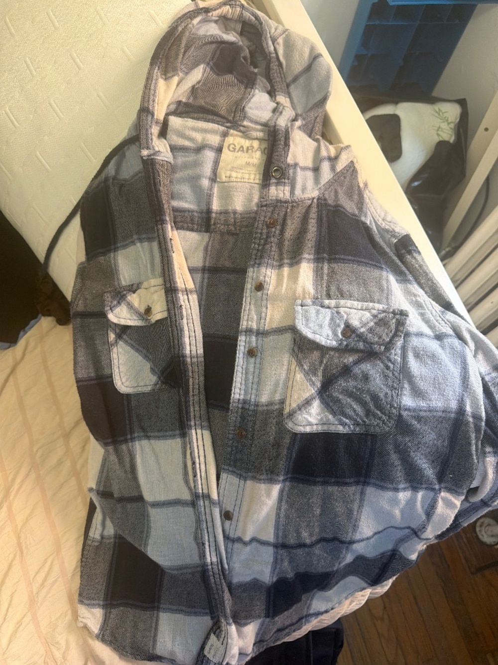 Garage Plaid Long sleeve with a hoodie